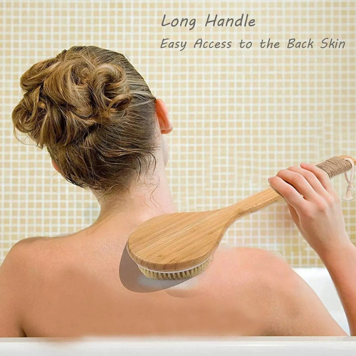 Set De Cepillos De Madera Para Exfoliación Corporal*2pcs