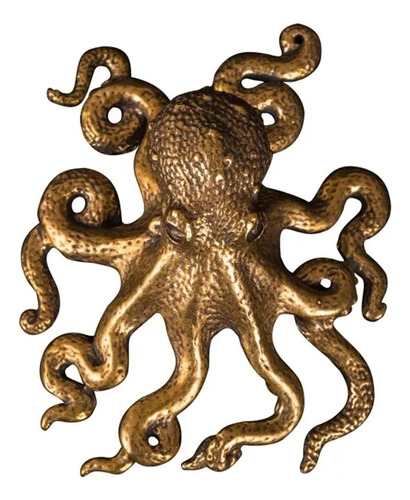 Figura De Pulpo De Metal Con Adorno De Pulpo De Ocho Patas D