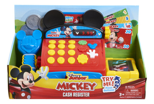 Caja Registradora De Juguete Just Play Mickey Mouse 38824 Azul/rojo