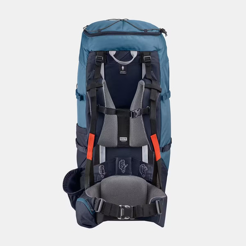 Mochila Quechua Easyfit 60l Mujer Forclaz Mochilero Azul Liso