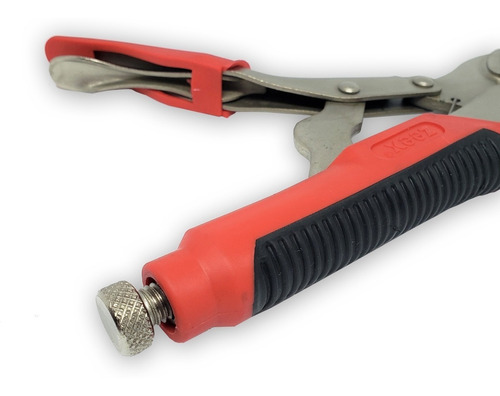 Imagen 3 de 7 de Pinza De Presion Perro De Fuerza Curva 250mm Con Grip Zeex