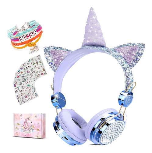 Auriculares Para Niños Inalámbrico Diseño Unicornio.regalo.