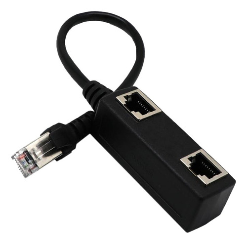 1 A 2 Puertos Ethernet Switch Rj45 Y Splitter Adaptador