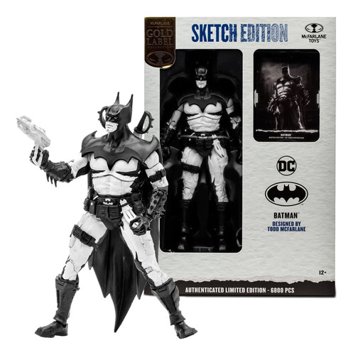 Mcfarlane Sketch: Batman Black And White Por Todd Mcfarlane