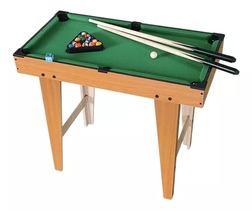 Mesa de bilhar sinuca infantil em madeira grande 52cm com pezinhos de chao  e mesa snooker crianças - MAKEDA - Sinuca / Bilhar Infantil - Magazine Luiza