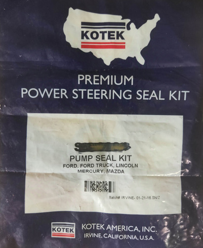 Kit De Empaques Bomba De Dirección Hidráulica Ford