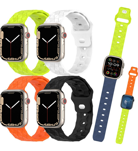 4 Correa Para Apple Watch Iwatch Ultra Se Series 9 8 7 6 5 4