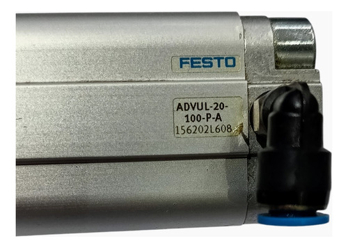 Festo Cilindro Pistón Neumático Advul-20-100-pa (Usado)