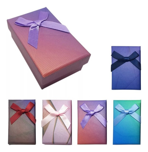 Pack De 24 Cajas Para Conjunto Joyas 8x5x3 Neon 