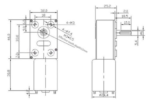 Motor Reductor Helicoidal De 370wg, 24 V Dc, 12 Rpm, Velocid