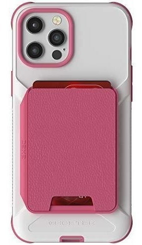 Funda Para  12 Pro Max Con Tarjetero Rosa Incluido    