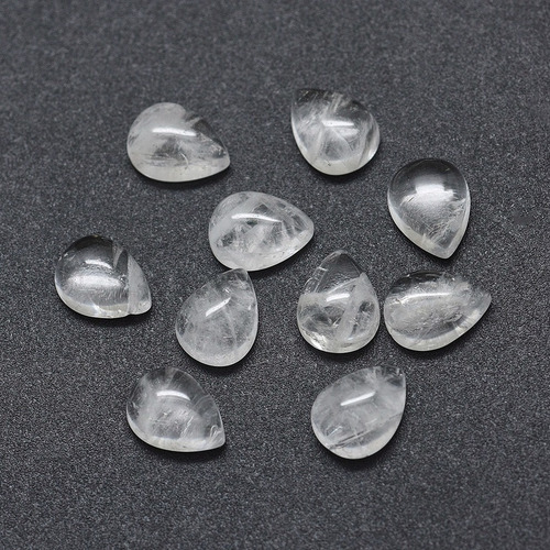 Cabujones Curazo Cristal Cuarzo Blanco Natural Pm1034