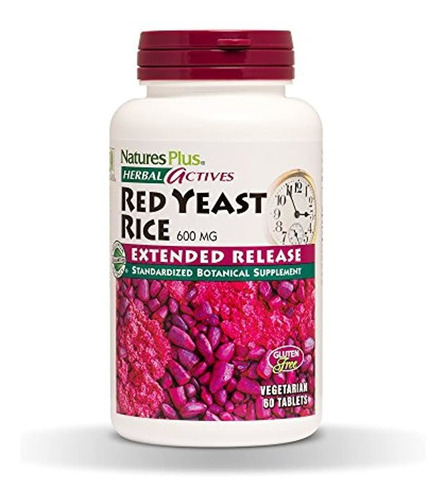 Naturesplus Herbal Actives Red Yeast Rice, Extended Release