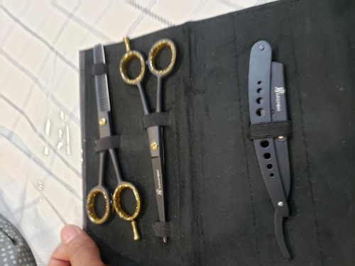 Estuche Tijeras Y Degrafilar Y Porta Navajas De Metalico