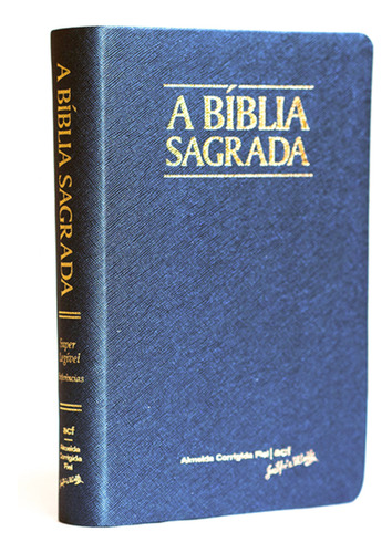 Bíblia ACF Super Legível com Ref. e Mapas - Azul