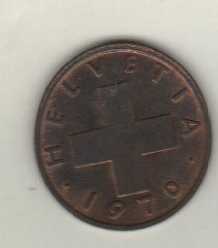 Suiza Moneda De 1 Rappen Año 1970 Km 46 - Xf
