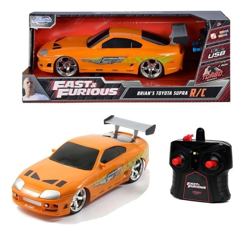 Rc Toyota Supra Rápido Y Furioso Brian's Color Naranja