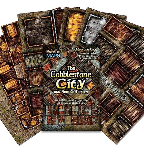 Mapas De Rol Modulares Arcknight The Cobblestone City 16 Map