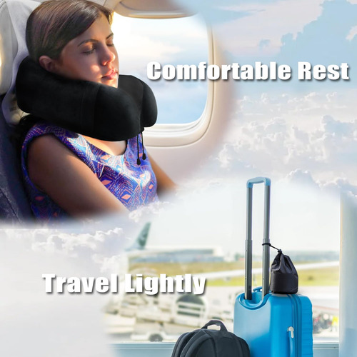 Almohada De Cuello Relajante Para Viaje Cojín Soporte Cómodo