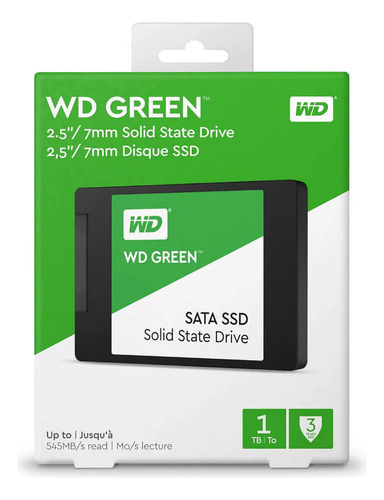 Hd Interno 1tb 2.5 Ssd Wd Green Wds100t3g0a Jwk