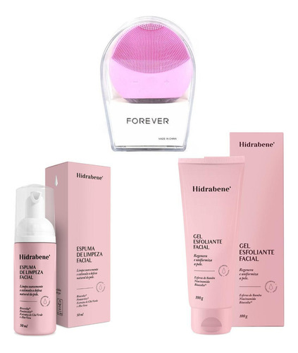 Kit Limpeza Profunda Hidrabene + Esponja Elétrica Forever