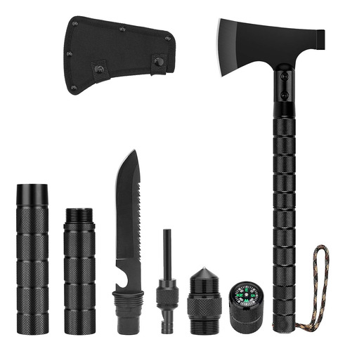 Hacha De Camping Hitdudu, Hacha Plegable Y Portátil De Super