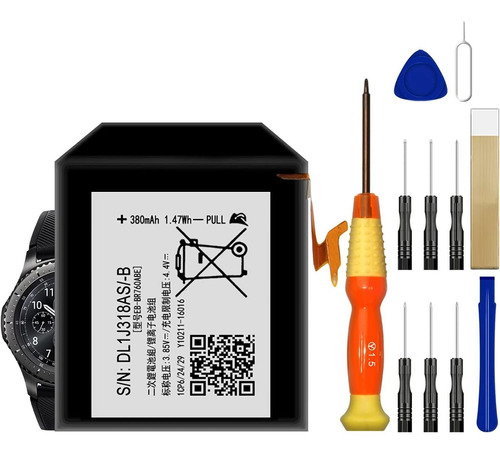 Bateria Para Samsung Gear S3 Frontier Eb Br760abe Free Adhesive Tool