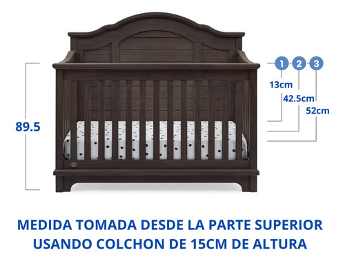 Cunas De Madera Solida Convertible 6 En 1 Asher Simmons Kids