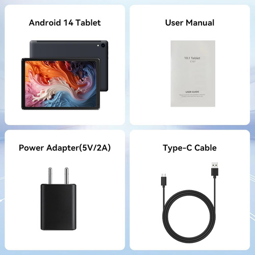 Tablet Android Jeazans, 10.1 Pulgadas Con Pantalla Táctil