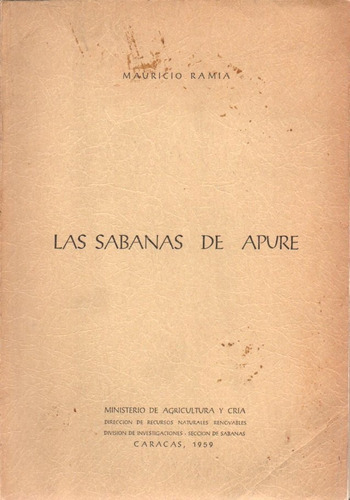 Las Sabanas De Apure Mauricio Ramia Mac Caracas 1959