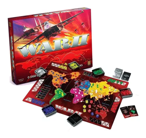 Jogo De Tabuleiro War Jogo Da Estrategia Original Grow