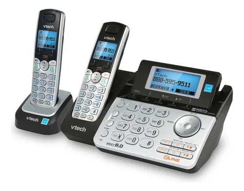 Teléfono Inalámbrico Vtech Ds6151-2 De 2 Líneas Con 2 Auricu