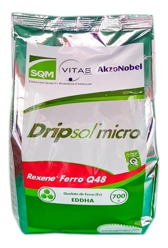 Imagem 1 de 1 de Quelato De Ferro Hidroponia 700gr Sqm-vitas Dripsol Micro