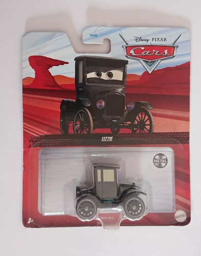 Disney Pixar Cars Lizzie Metal Negro 
