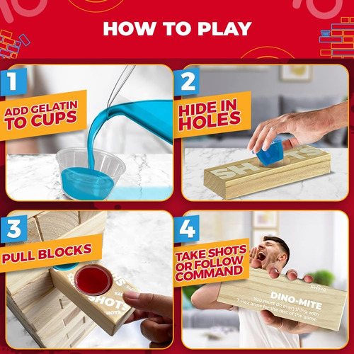 Swooc Games - Juego De Fiesta Torre Gigante Con Gelatina ...