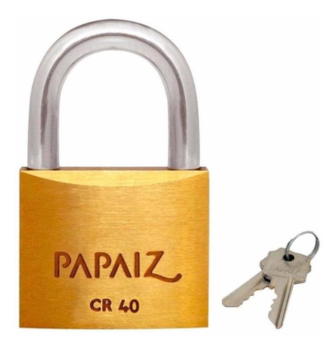 Cadeado Papaiz Latão Cr 40mm Standard