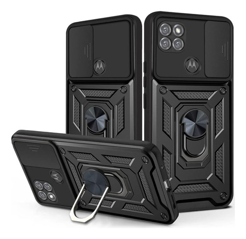 Funda Para Motorola Moto G9 Play Case Uso Rudo Negro (Reacondicionado)