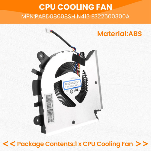 A Ventilador De Refrigeração De Cpu Para Msi Gf63 Ms-16r1
