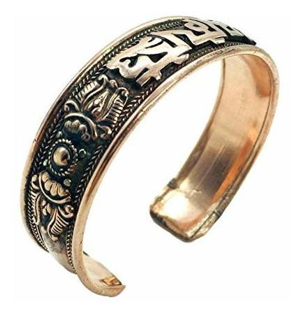 Imagen 4 de 7 de Pulsera Curativa Tibetana De Cobre 100% Puro. Unisex, Hecho