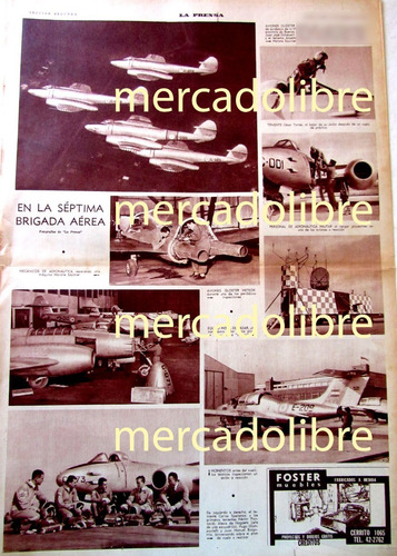 Septima Brigada Aerea Antigua Nota 1962 8 Fotos Viiba Moreno (Usado)
