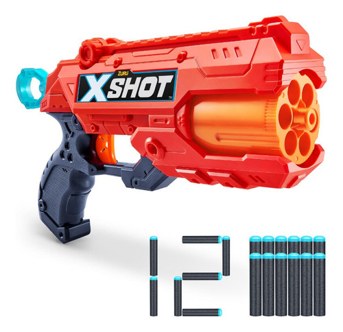 Pistola Revolver X Shot Reflex 6 Con 12 Dardos Original Cuo