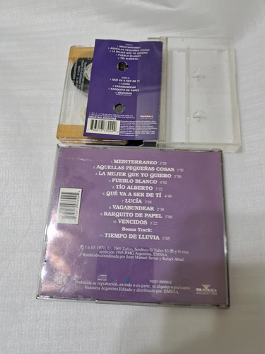 Serrat Mediterràneo Cd + Cassette Reedición