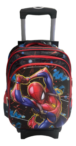 Mochila De Spiderman Primaria Con Llantas.