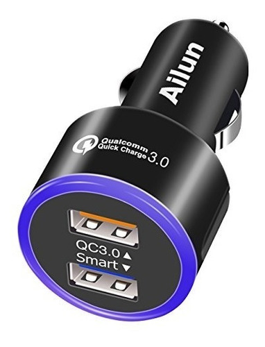 Cargador Rápido Para Coche, Adaptador Quick Charge 3.0, Puer