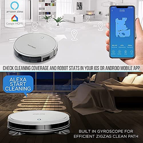 Aspiradora Robot Inteligente Wifi - 2700 Pa Succión Fuerte