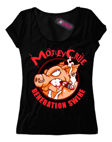 Remera Mujer Motley Crue Generation Swine Rp251 Dtg Premium