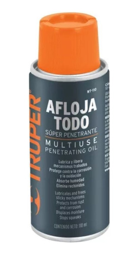 Afloja Todo Tornillos Óxido Lubricante Multiusos 110ml Spray