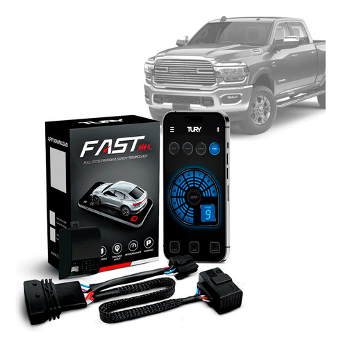 Módulo Acelerador Pedal Fast Com App Dodge Ram 2500 2023 24