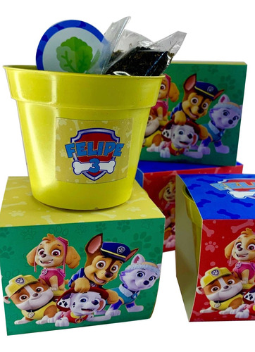 Souvenirs Paw Patrol Patrulla Canina Kit Siembra Huerta X10