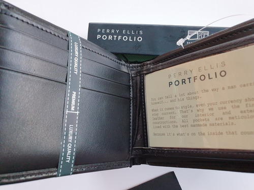 Imagen 3 de 9 de Billetera Perry Ellis Portfolio Original De Cuero